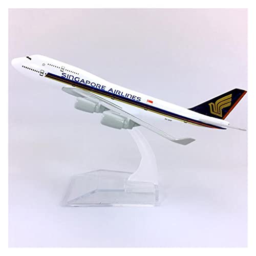 BMAONZ Kleinen Modellflugzeugen 1 400 for Air Singapore Aircraft B747 Modell Mit Base Alloy Aircraft Collectible Display Spielzeugmodell Miniatur Modelle von BMAONZ