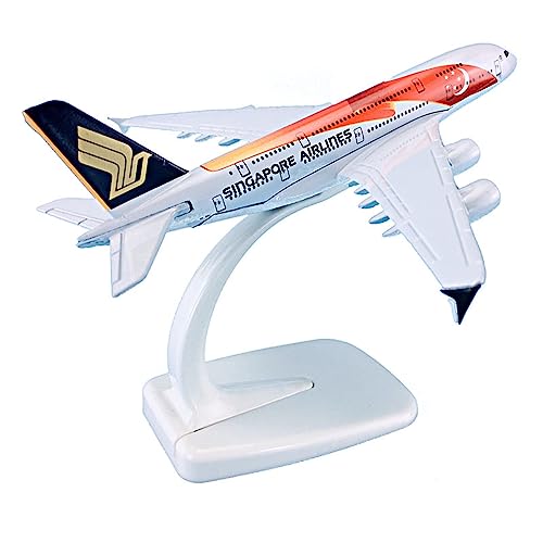 BMAONZ Kleinen Modellflugzeugen 1 500 14 cm Flugzeugmodellflugzeuge Airbus A380 für Singapore Airlines Replika-Flugzeugmodell Miniatur Modelle von BMAONZ