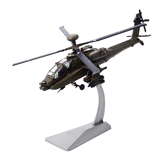 BMAONZ Kleinen Modellflugzeugen 1 72 Für AH-64A Hubschrauber Armee Kampfflugzeug Flugzeug Statische Modelle Spielzeug Für Erwachsene Militär Miniatur Modelle von BMAONZ