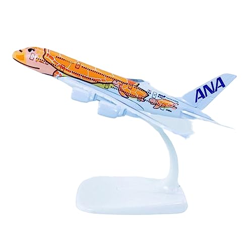 BMAONZ Kleinen Modellflugzeugen 1: 500 Passend Für A380 Orange Turtle Kala Scale Plane Model Alloy Aircraft Collectible Display Plane Dekoration Miniatur Modelle von BMAONZ