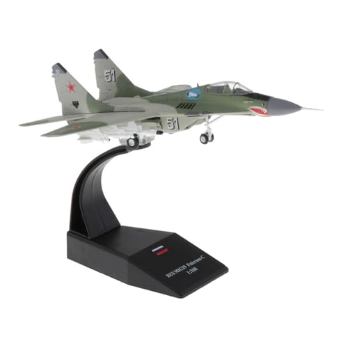 BMAONZ Kleinen Modellflugzeugen 1:100 Für MIG-29 Kampfflugzeug Display-Metall Mini Militärflugzeug Modell Spielzeug Mit Ständer Miniatur Modelle von BMAONZ