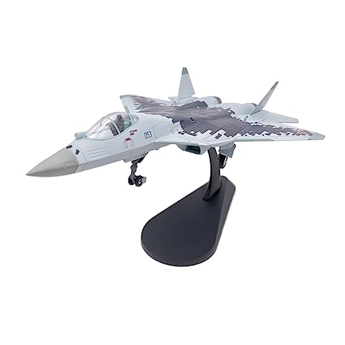 BMAONZ Kleinen Modellflugzeugen 1:100 Für SU57 Fighter Metalldruckguss Simulation Legierung Passagierflugzeug Modell Desktop Dekoration Geschenk Miniatur Modelle von BMAONZ