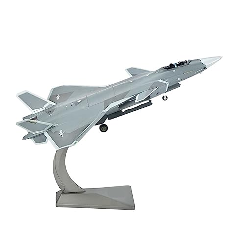 BMAONZ Kleinen Modellflugzeugen 1：48 Passend Für J-20 Die Cast Alloy Scale Aircraft Fighter Grey Military Model Simulation Adult Gift Collection Miniatur Modelle von BMAONZ