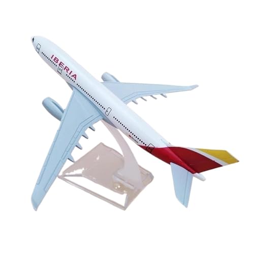 BMAONZ Kleinen Modellflugzeugen 16 cm 1:400 Flugzeuge Airbus Für A330 Spanien Iberia Modellflugzeug Metalldruckguss Kindergeschenk Sammlerstück Display Miniatur Modelle von BMAONZ