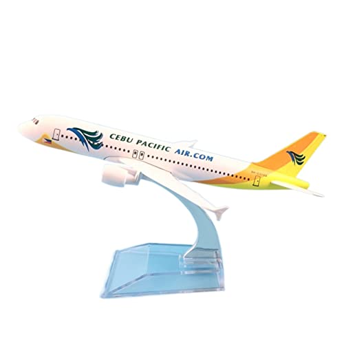 BMAONZ Kleinen Modellflugzeugen 16 cm Für Air Cebu Pacific A320 Airways Flugzeuge Airbus 320 Flugzeugmodell Geschenk Kinderspielzeug Miniatur Modelle von BMAONZ