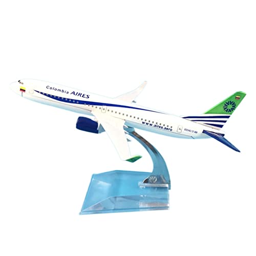 BMAONZ Kleinen Modellflugzeugen 16 cm for Kolumbien Aires B737-800 Airline Flugzeugmodell Fliegen Spielzeug Geburtstagsgeschenk Miniatur Modelle von BMAONZ