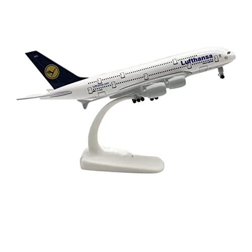 BMAONZ Kleinen Modellflugzeugen 20 cm Für Lufthansa Airbus A380 A380 Airline Flugzeugmodell Spielzeug Geschenk Miniatur Modelle von BMAONZ