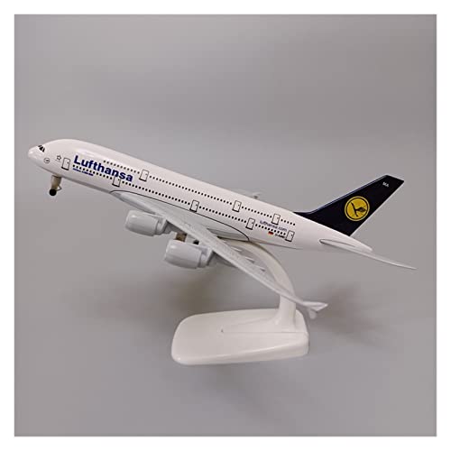 BMAONZ Kleinen Modellflugzeugen 20 cm Für Lufthansa Airbus A380 Die Cast Flugzeugmodell Spielzeug Geburtstagsgeschenk Miniatur Modelle von BMAONZ