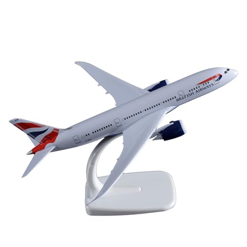 BMAONZ Kleinen Modellflugzeugen 20 cm für British Airways B787 Airline-Flugzeugmodell aus Legierung mit Sockel, Spielzeug, Sammlerstück, Souvenir Miniatur Modelle von BMAONZ