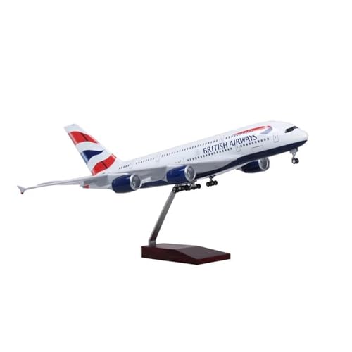 BMAONZ Kleinen Modellflugzeugen 47 cm 1:160 Modelldruckgussharz für A380 Airbus Airplane Collection Display für Spielzeugfans Miniatur Modelle von BMAONZ