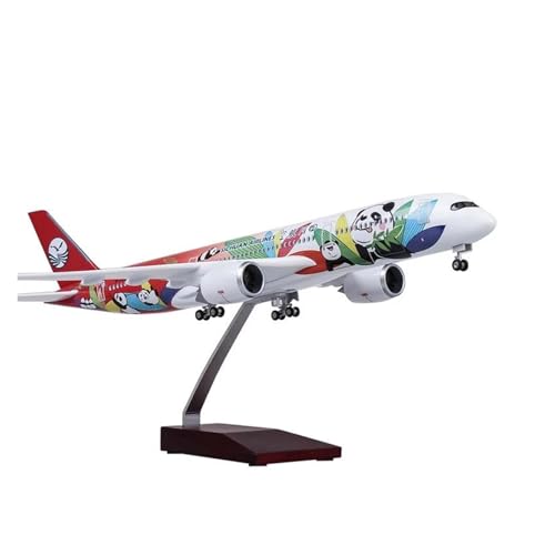 BMAONZ Kleinen Modellflugzeugen 47CM 1:142 Modellflugzeug Für A350 Airbus LED-Licht-Druckgussmaschine, Als Geschenk Gesammelt Von Miniatur Modelle von BMAONZ