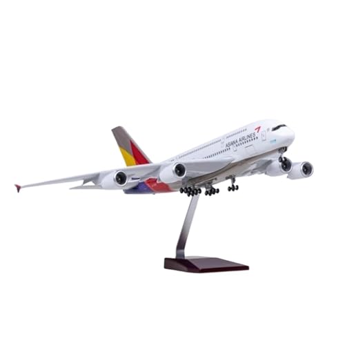 BMAONZ Kleinen Modellflugzeugen 47CM 1:160 Modellflugzeug Für A380 LED-Licht-Druckgussmaschine Gesammelt Miniatur Modelle von BMAONZ