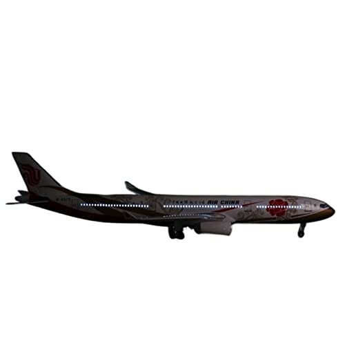 BMAONZ Kleinen Modellflugzeugen 47cm Modell Zivile Luftfahrt 1/135 Für Airbus A330 China Airlines Kanal W Basis Radlampe Flugzeugmodell Miniatur Modelle(with Light) von BMAONZ