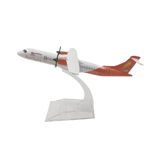 BMAONZ Kleinen Modellflugzeugen Flugzeuge Im Maßstab 1:400, 16 cm, Modellflugzeug Für ATR-600-Flugzeugmodell, Druckguss-Metallflugzeuge Miniatur Modelle(Orange) von BMAONZ