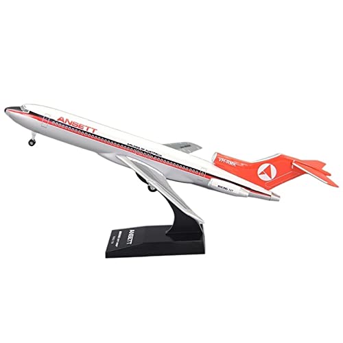 BMAONZ Kleinen Modellflugzeugen Maßstab 1 150 Pan Am Für B727-200 Anjie ABS Materialsimulation Flugzeugmodell Souvenir Ornamente Miniatur Modelle(Ansett) von BMAONZ