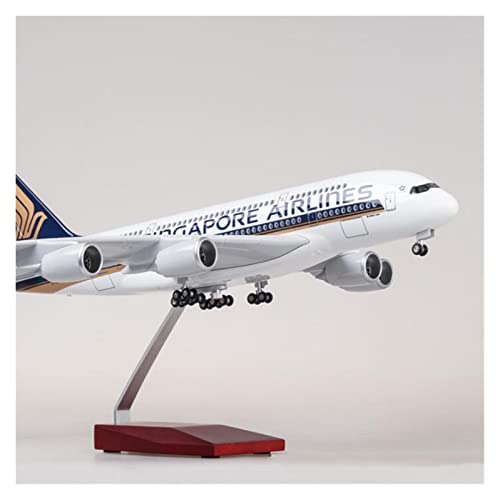 BMAONZ Kleinen Modellflugzeugen Maßstab 1 160, 50,5 cm, Für Airbus A380 Singapore Airlines Modell, Druckguss-Kunststoffharz, Flugzeugspielzeug, Kunsthandwerk Für Sammeln Miniatur Modelle von BMAONZ