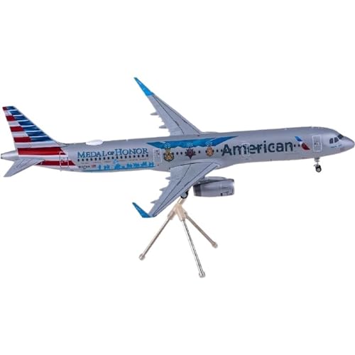 BMAONZ Kleinen Modellflugzeugen Maßstab 1 200 Für Airlines A321 N167AN Druckguss Luftfahrt Miniatur Avion Metall Flugzeug Modell Spielzeug Miniatur Modelle von BMAONZ