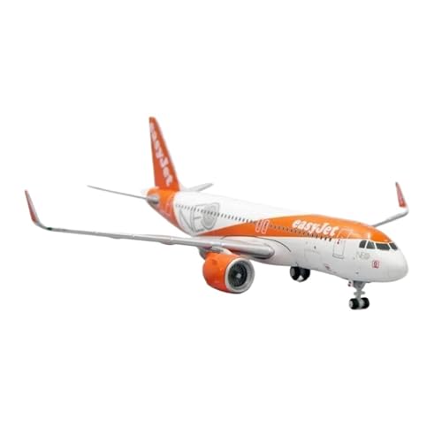 BMAONZ Kleinen Modellflugzeugen Maßstab 1:400 Für British EasyJet A320neo G-UZHA Flugzeugmodell Aus Druckgusslegierung, Statische Passagierornamente Miniatur Modelle von BMAONZ