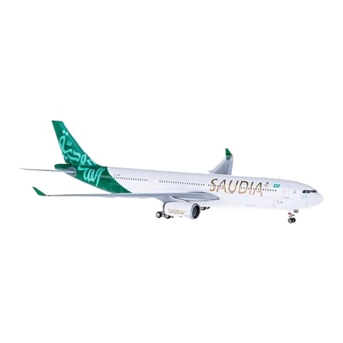 BMAONZ Kleinen Modellflugzeugen Maßstab 1:400 Für PH11347 Saudia A330-300, Druckguss-Simulationsflugzeug, Miniatur-Dekorationskollektion Miniatur Modelle von BMAONZ