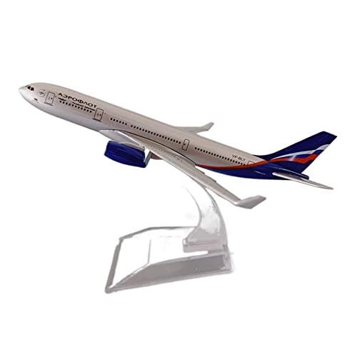 BMAONZ Kleinen Modellflugzeugen Passendes Russisches Für Airbus A330 A330 Airline Druckguss Fertiges Flugzeugmodell Statisches Flugzeugmodell Miniatur Modelle(16cm) von BMAONZ