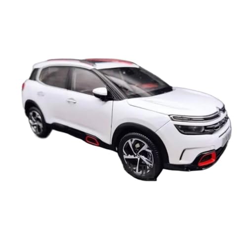 BMAONZ Miniatur Motorfahrzeug-Modelle 1/18 Für Citroen C5 AIRCROSS SUV Simulation Druckguss Legierung Auto Modell Sammeln Ornament Display Fertigmodell(White) von BMAONZ