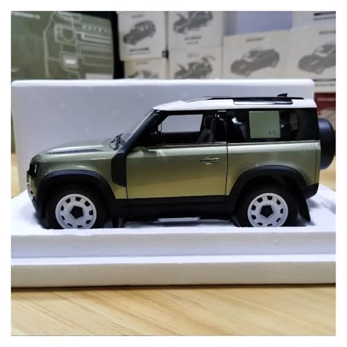 BMAONZ Miniatur Motorfahrzeug-Modelle 1/18 Für Land Rover Defender 110 90 SUV Fast Echtes Automodell Simulation Auto Modell Zimmer Autos Modell Junge Spielzeug Fertigmodell(Natural B) von BMAONZ