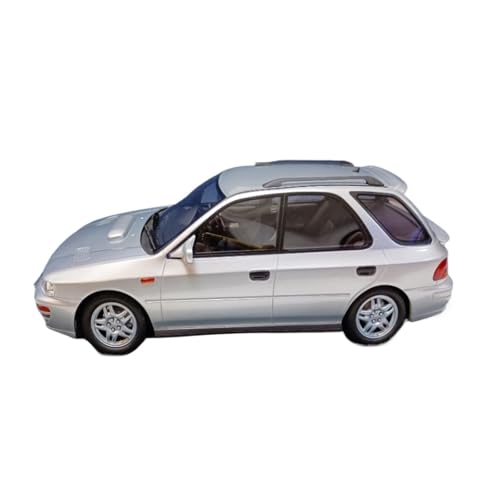 BMAONZ Miniatur Motorfahrzeug-Modelle 1/18 Für Subaru WRX GF8 1994 Silber Impreza Wagon Modell Casting Automodell Mini Automodell Exquisite Automodelle Fertigmodell von BMAONZ