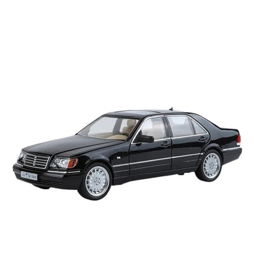 Miniatur Motorfahrzeug-Modelle 1/24 Für SEL Spielzeug Modell Auto Legierung Diecast Klassische Autos Modelle Mit Sound Licht Zurückziehen Gummi Reifen Fertigmodell(Black) von BMAONZ