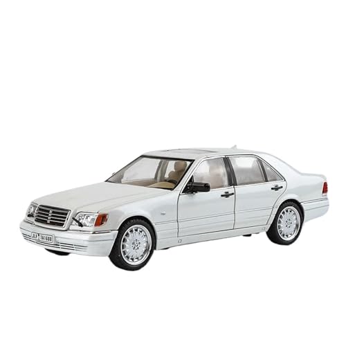 Miniatur Motorfahrzeug-Modelle 1/24 Für SEL Spielzeug Modell Auto Legierung Diecast Klassische Autos Modelle Mit Sound Licht Zurückziehen Gummi Reifen Fertigmodell(White) von BMAONZ