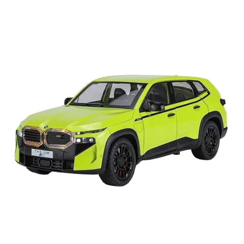 Miniatur Motorfahrzeug-Modelle 1/24 Für XM Legierung Automodelle Spielzeug Druckguss Geländewagen Mit Licht Sound Pull Back Funktion SUV Auto Spielzeug Fertigmodell(Green) von BMAONZ