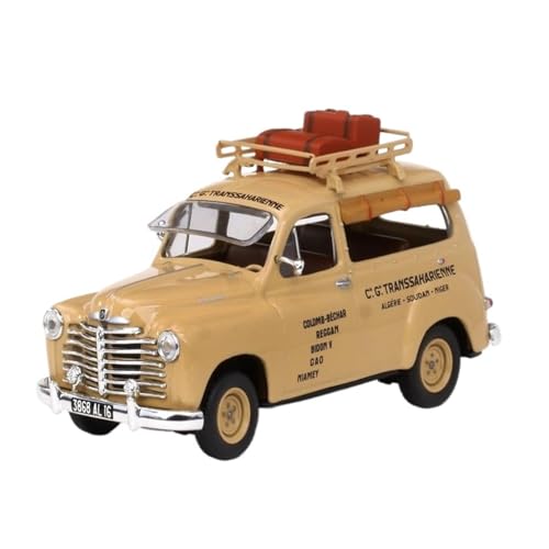 BMAONZ Miniatur Motorfahrzeug-Modelle 1/43 Für Renault Taxi Taxi Mit Gepäckablagen Druckguss Metall Antikes Oldtimer Klassisches Spielzeugauto Modell Fertigmodell von BMAONZ