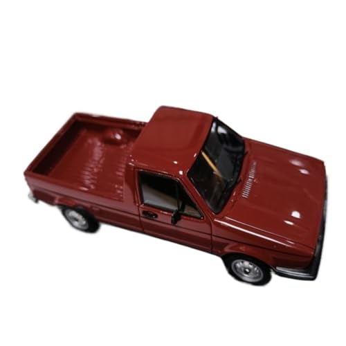 BMAONZ Miniatur Motorfahrzeug-Modelle 1/43 Für VW Caddy MK1 1981 Dunkelrot Simulation Transport Pickup Truck Modell Klassisches Spielzeugautomodell Fertigmodell von BMAONZ