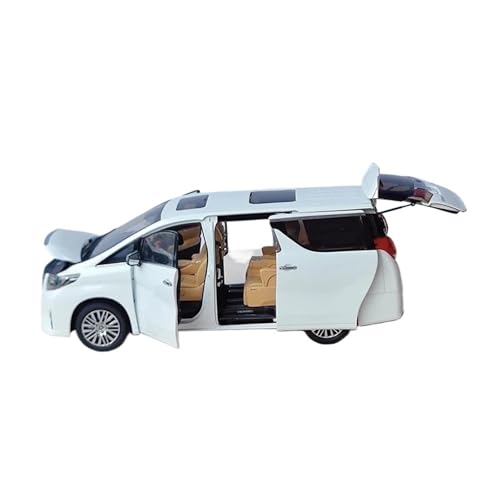 BMAONZ Miniatur Motorfahrzeug-Modelle 1:18 Für Alphard Mpv Legierung Druckguss Statisches Auto Modell Sammlung Display Weihnachten Van Fahrzeug Ornament Fertigmodell von BMAONZ