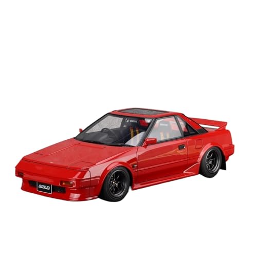 Miniatur Motorfahrzeug-Modelle 1:18 Für MR2 AW11 Red Simulation Limited Edition Resin Metal Static Car Model Toy Display Collection Fertigmodell von BMAONZ