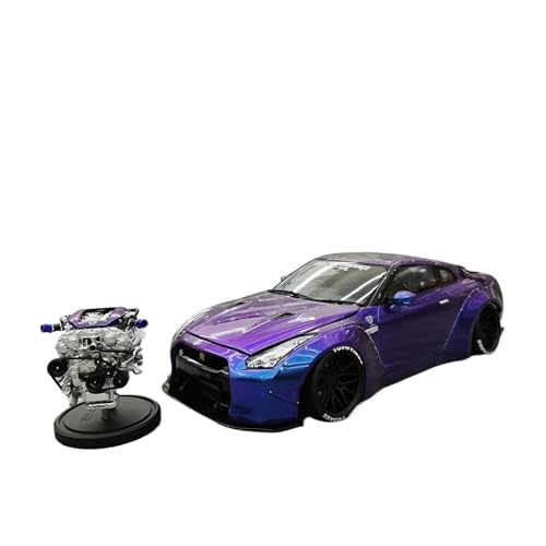 BMAONZ Miniatur Motorfahrzeug-Modelle 1:18 Für Nissan GTR R35 Limited Edition Simulation Druckguss-Legierung Automodell Sammlung Heimdekoration Fertigmodell von BMAONZ