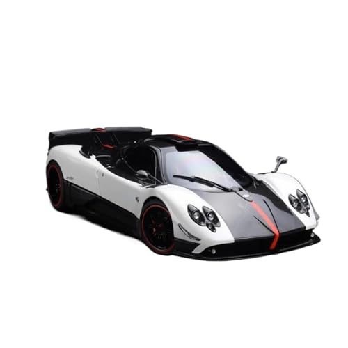 BMAONZ Miniatur Motorfahrzeug-Modelle 1:18 Für Pagani 2009 Legierung Automodell Simulation 1:1 Fahrzeugrestaurierung Abnehmbare Komponenten Raumdekoration Fertigmodell(White) von BMAONZ