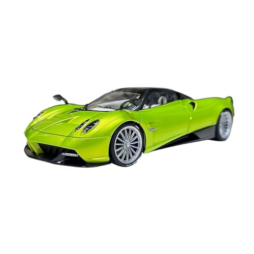 BMAONZ Miniatur Motorfahrzeug-Modelle 1:18 Für Pagani Faia Huayra Cabrio Grün Voll Offenes Automodell Klassisches Design Sammlerornament Fertigmodell von BMAONZ