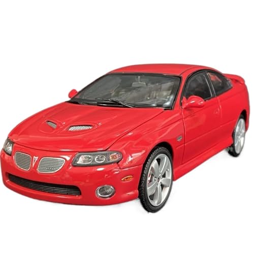 Miniatur Motorfahrzeug-Modelle 1:18 Für Pontiac GTO 2006 Coupe Simulation Limited Edition All Open Alloy Metal Statisches Automodell Spielzeug Fertigmodell(Red) von BMAONZ