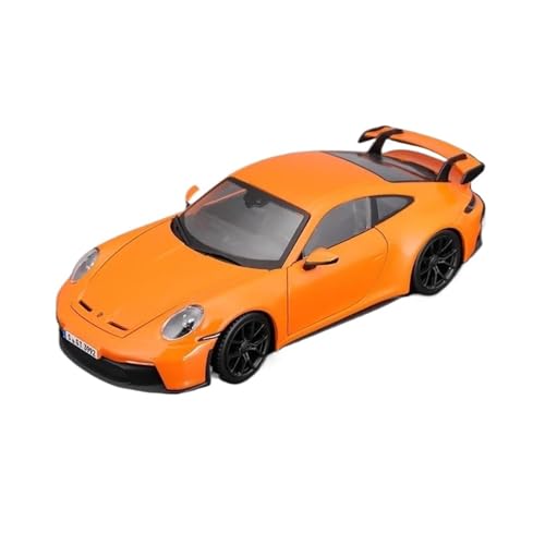 BMAONZ Miniatur Motorfahrzeug-Modelle 1:24 Für Porsche 911 Neue Legierung Luxus Fahrzeug Diecast Sport Auto Modell Sammlung Druckguss Spielzeug Hobbys Fertigmodell(Orange) von BMAONZ