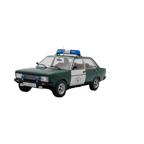 BMAONZ Miniatur Motorfahrzeug-Modelle 1:24 Für Seat 131 Supermirafiori 1978 Polizeiauto Modellauto Hobbyisten-Sammlung Überraschungsspielzeug Fahrzeug Fertigmodell von BMAONZ