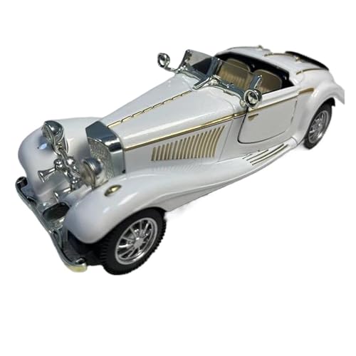 Miniatur Motorfahrzeug-Modelle 1:28 Für Mini Modell Legierung Retro Vintage Auto Diecast Modell Spielzeug Fahrzeug Zurückziehen Simulation Sammlung Fertigmodell(Silver) von BMAONZ