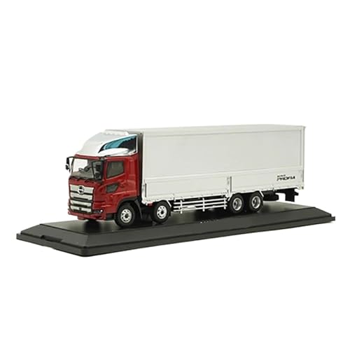 BMAONZ Miniatur Motorfahrzeug-Modelle 1:43 Für Hino Supergreat Container Truck Simulation Automodell Druckguss-Automodelle Miniatur-Automodelle Fertigmodell(Red) von BMAONZ