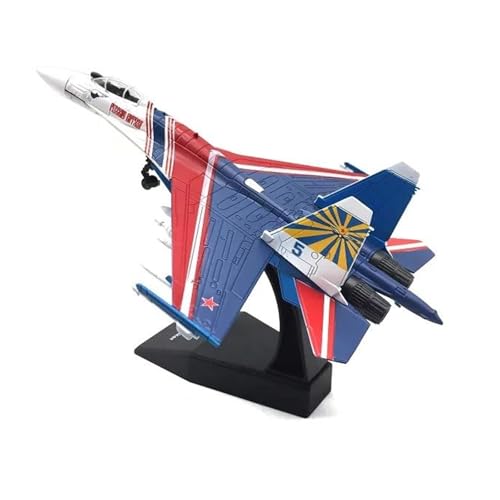 Kleinen Modellflugzeugen 1/100 Druckguss-Metalllegierung Für SU-35-Kampfflugzeug, Flugzeug-Replik, Modellflugzeug-Modell, Spielzeug Für Sammeln Miniatur Modelle(Blue) von BMAONZ