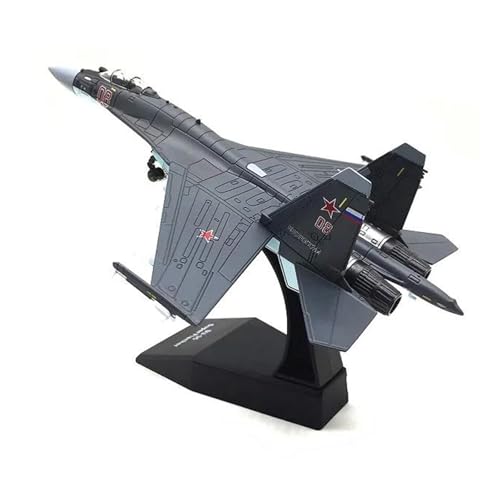 Kleinen Modellflugzeugen 1/100 Druckguss-Metalllegierung Für SU-35-Kampfflugzeug, Flugzeug-Replik, Modellflugzeug-Modell, Spielzeug Für Sammeln Miniatur Modelle(Gray) von BMAONZ