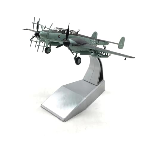 Kleinen Modellflugzeugen 1/100 Für BF-110 Fighter Modell Spielzeug Mit Ständer Display Modell Wohnaccessoire Mit Displayständer Miniatur Modelle von BMAONZ