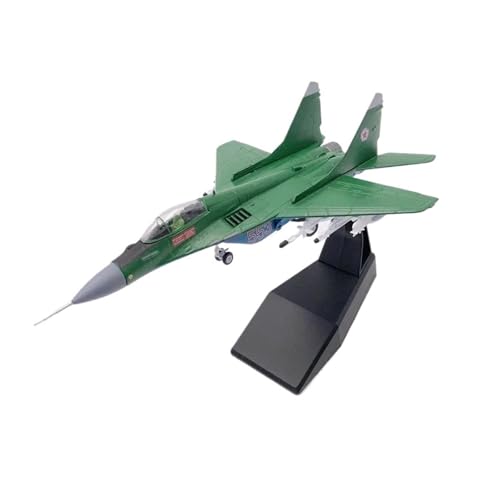 Kleinen Modellflugzeugen 1/100 Für Nordkoreanische Luftwaffe MIG-29 Russland MIG29 Kampfflugzeug Modell Druckguss-Metallspielzeugflugzeug Für Miniatur Modelle(Green) von BMAONZ