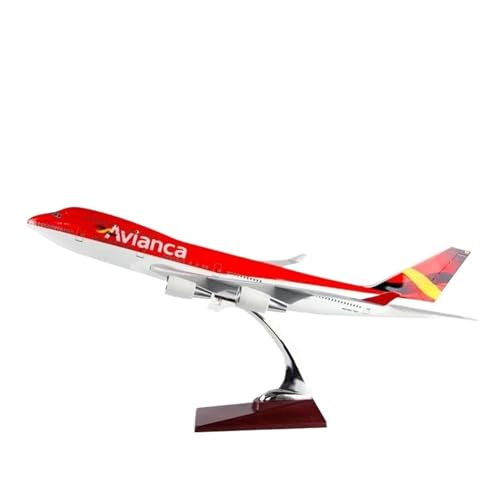 Kleinen Modellflugzeugen 1/114 47 cm Für Boeing B747-400 Colombia Airliner Toys Legierungsflugzeugsammlung Ohne Fahrwerk, Flugzeugausrüstung Miniatur Modelle von BMAONZ