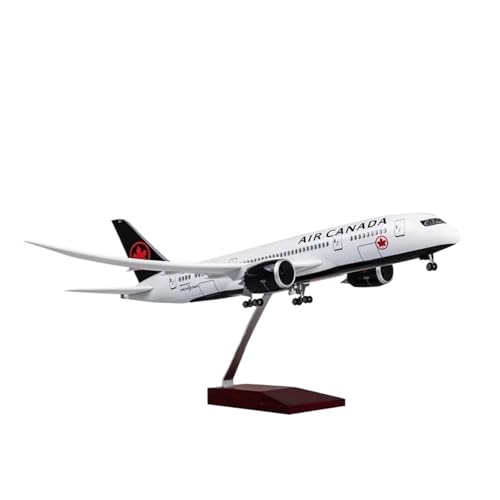 Kleinen Modellflugzeugen 1/130 43CM Für Flugzeug Boeing 787 Dreamliner Flugzeug Kanada Modell Licht Rad Diecast Flugzeug Verkehrsflugzeug Kinder Miniatur Modelle(No Lights) von BMAONZ