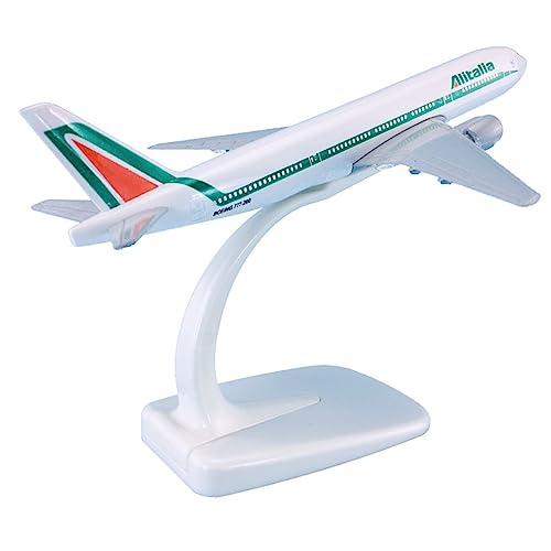 Kleinen Modellflugzeugen 1 400 16 cm Flugzeugmodell Flugzeuge Boeing B777-200 für Alitalia ABS und Metall Flugzeugmodell Miniatur Modelle von BMAONZ