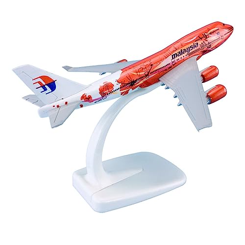 Kleinen Modellflugzeugen 1 440 16 cm Flugzeugmodellflugzeuge Boeing B747-400 für Malaysia Red Flower Statisches Flugzeugmodell Miniatur Modelle von BMAONZ